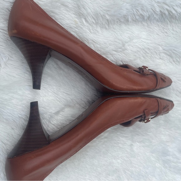 Brooks Brothers Kitten Heels Women’s size 9 Brown with Tassels - Picture 10 of 11